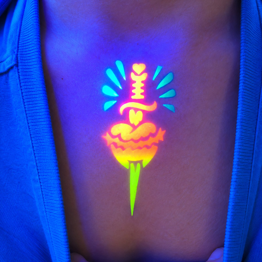 Airbrush Tattoo individuelle Schablone Airbrush Tattoo individuelle Schablone
