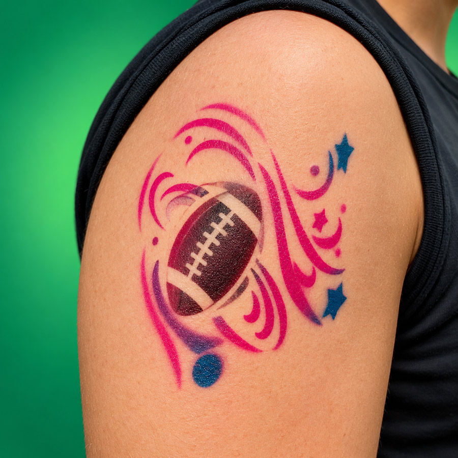Airbrushtattoos – Sprühtattoos für Sport-Events Airbrushtattoos – Sprühtattoos für Sport-Events